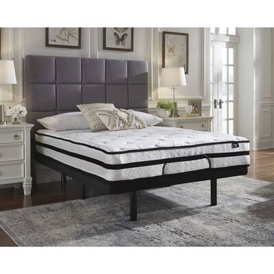Signature Design by Ashley Chime 10 Inch Hybrid Black/White 2-Piece Mattress Package