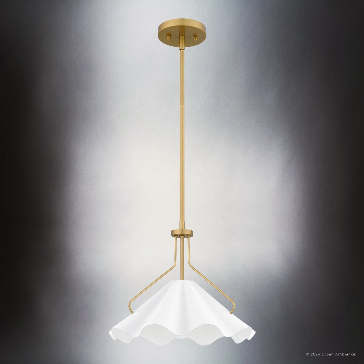 Luxury Bohemian Pendant, 11.5H x 14W, with Glam Style, Aged