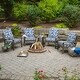preview thumbnail 5 of 6, Arden Selections Bue Garden Floral Outdoor Deep Seat Cushion Set - 24 W x 24 D in.