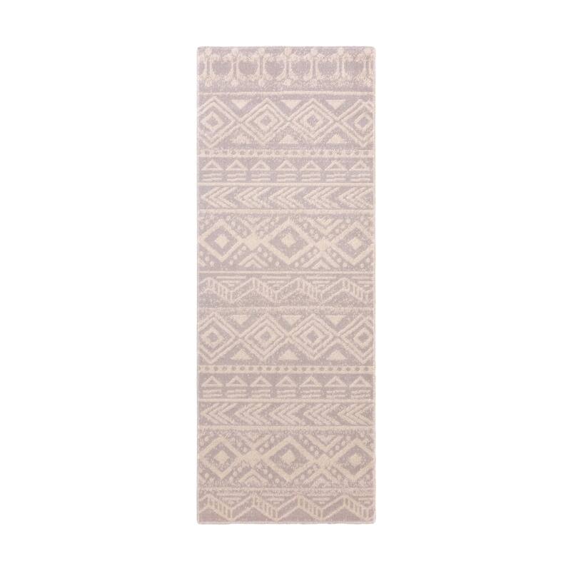 Gertmenian Vintage Modern Bohemian Polypropylene Indoor/ Outdoor Area Rug - 2'x5' Runner - Meyer Grey