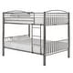 preview thumbnail 13 of 64, Calexico VersaFlex Metal Bunk Bed by iNSPIRE Q Junior Convertible Full over Full - Grey