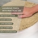 preview thumbnail 79 of 189, Home Weavers Waterford Collection Cotton Toilet Lid Rug | Elastic Fit | Fit Most Standard Toilet Lid | 18"x18"