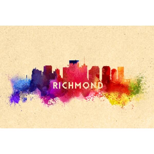 Shop Richmond Virginia Skyline Abstract Lantern Press Artwork Art Print Multiple Sizes Available Overstock 16009169