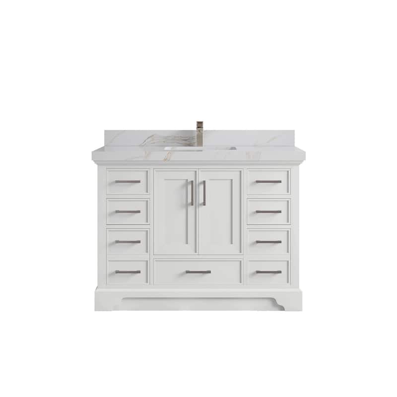 Willow Collections 48 x 22 Charlotte Single Sink Bathroom Vanity with Countertop