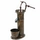 preview thumbnail 5 of 9, Aged Brown Metal Planter and Bird Feeder