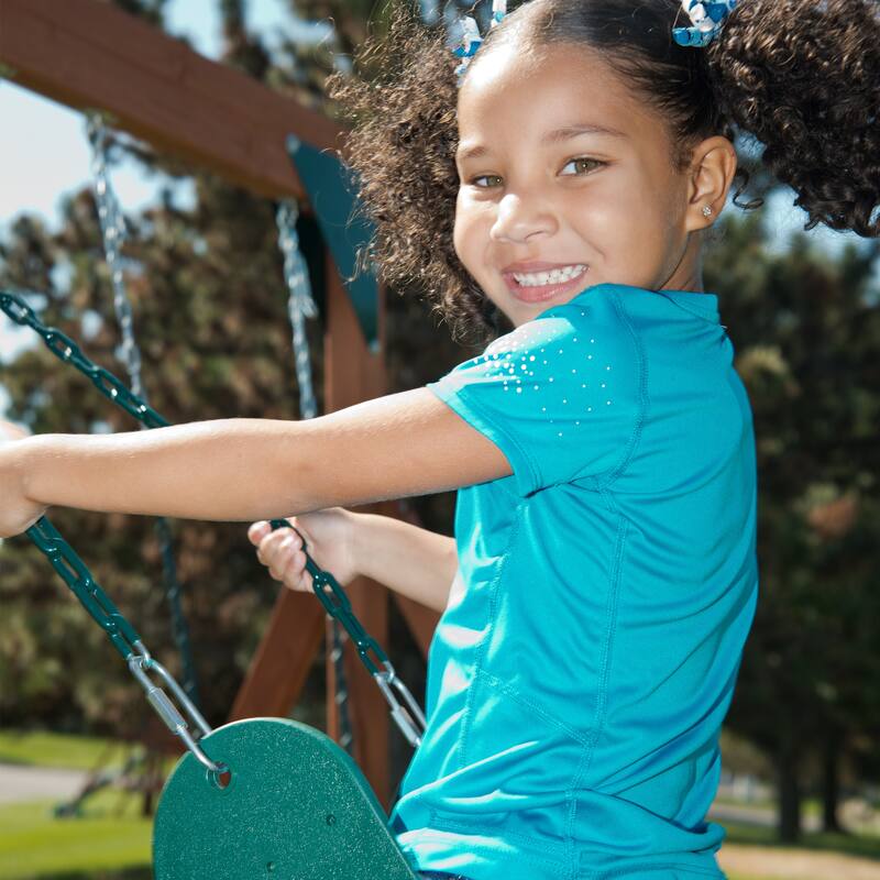 Swing-N-Slide Tioga Fort Wood Outdoor Swing Set