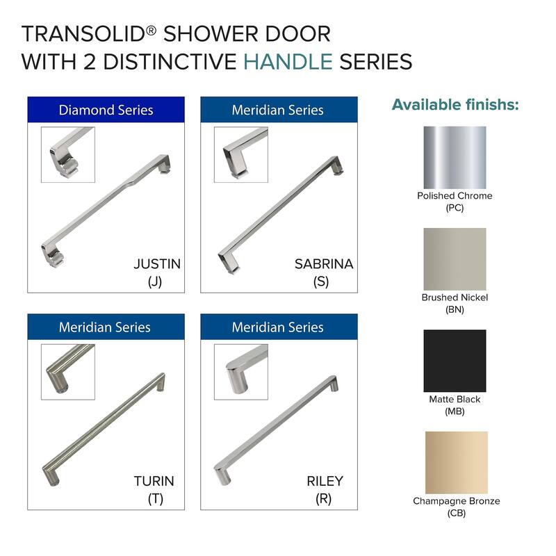 Eden 60 in. W x 80 in. H By-Pass Semi-Frameless Shower Door with Clear Glass - 56-60-in W x 80-in H