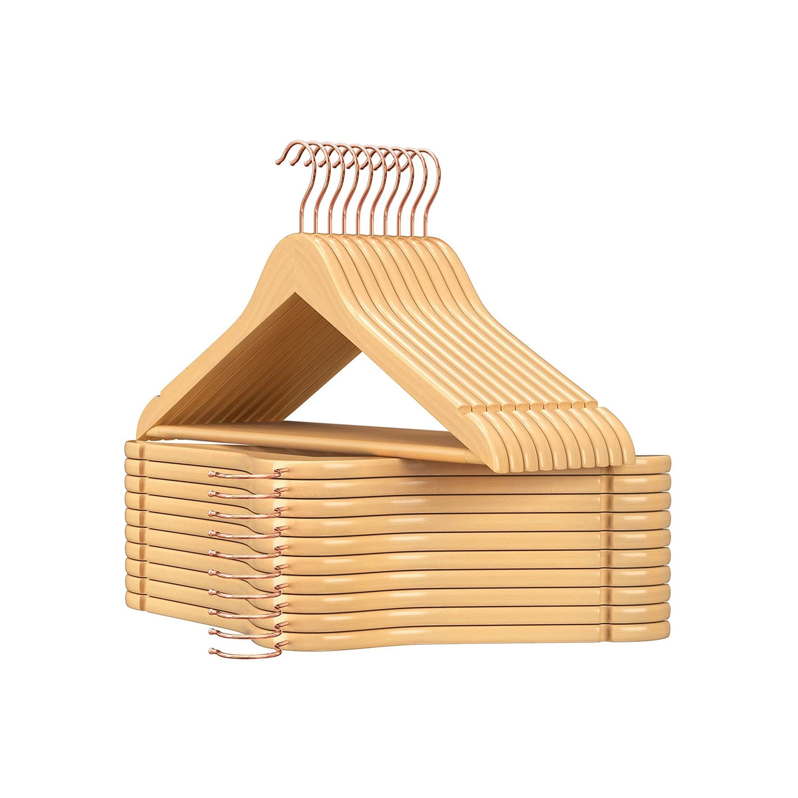 SONGMICS 20-Pack Solid Wood Children’s Hangers