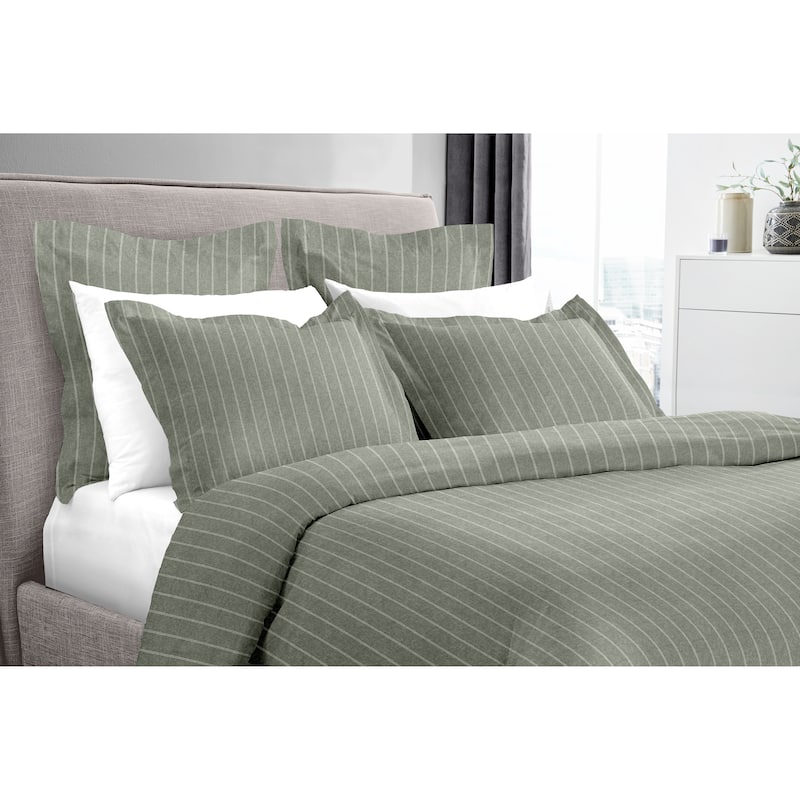 Dormisette Luxury German Flannel 3-piece Cotton Duvet Cover Set