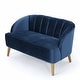 preview thumbnail 2 of 14, Amaia Retro Modern Velvet Loveseat Sofa by Christopher Knight Home