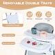 preview thumbnail 11 of 18, Gymax Foldable Baby High Chair for Babies & Toddlers w/Adjustable