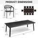 preview thumbnail 24 of 28, 9/11/13-Piece Patio Dining Set Outdoor All-Weather Aluminum Dining Table and Woven Twist Wicker Stackable Chairs
