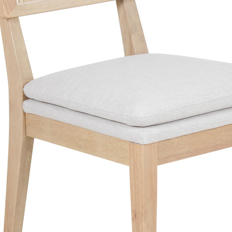 Monroe Rubberwood Cane Back Solid Wood Side Chair by East at Main (Set of 2)