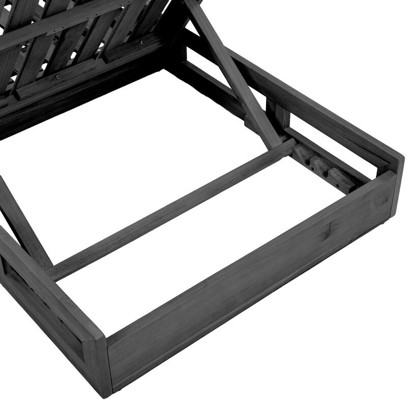 Christopher Knight Home- Olivia Outdoor Acacia Wood Adjustable Lounge Chaise