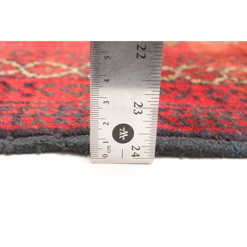 ECARPETGALLERY Hand-knotted Teimani Red Wool Rug - 2'7 x 4'4