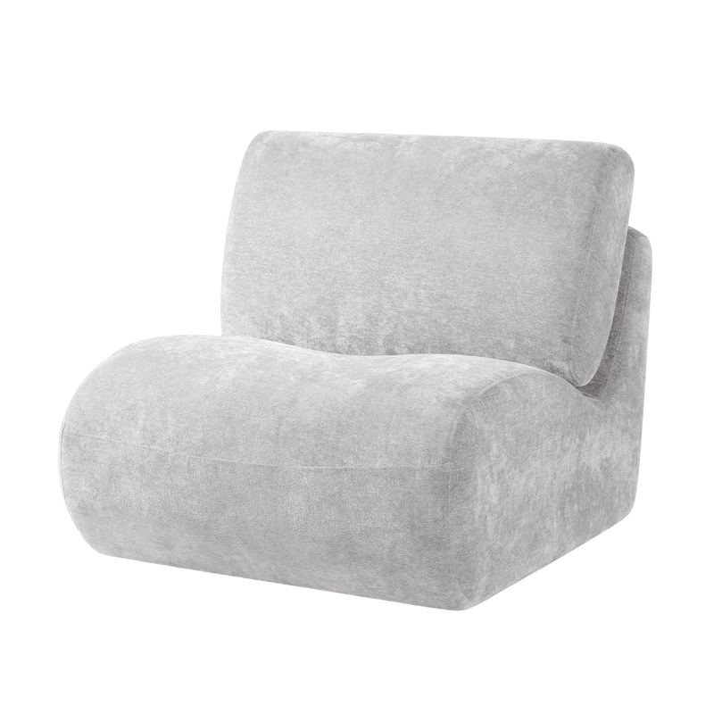 DREAMSIDEA Low Back Upholstered Swivel Accent Chair
