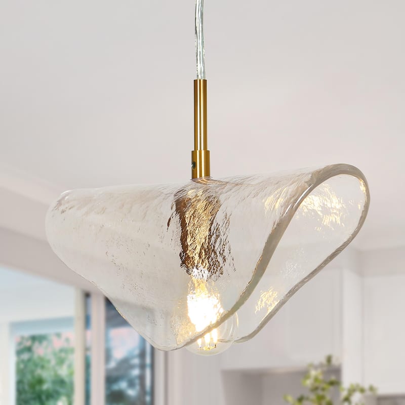 Ailly Modern Glam Glass Butterfly Pendant Ceiling Lights Kitchen Island Dining Room Bedroom Dimmable