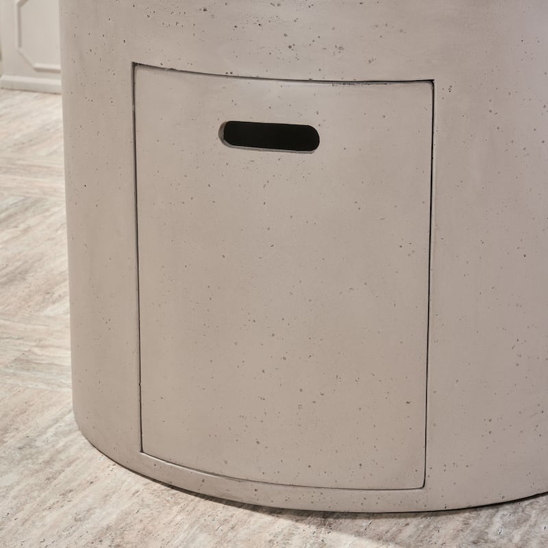 Aidan Outdoor Circular Propane Fire Pit by Christopher Knight Home