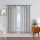preview thumbnail 19 of 17, Nautica Caspian Light Filtering 54" x 84" Textured Rod Pocket Window Curtain Panel Pair 54" x 63" - Cloud