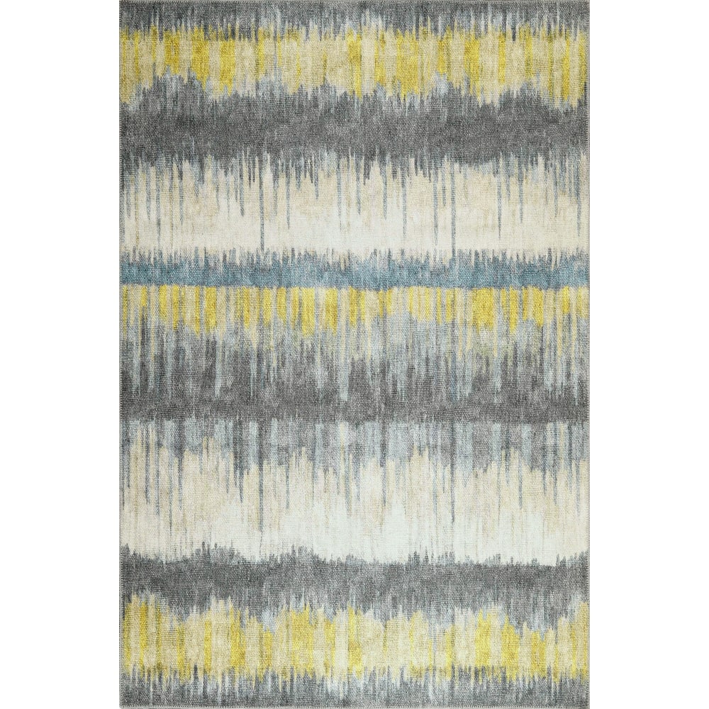 Domani Grove Machine Washable Contemporary In Stripes Area Rug