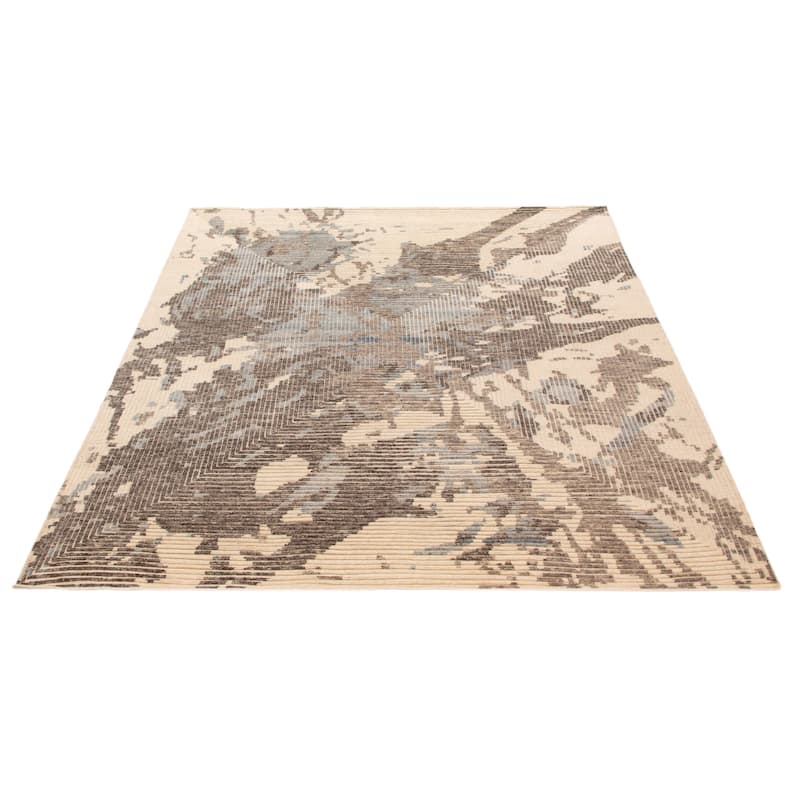 ECARPETGALLERY Hand-knotted Tangier Cream Wool Rug - 7'10 x 9'9