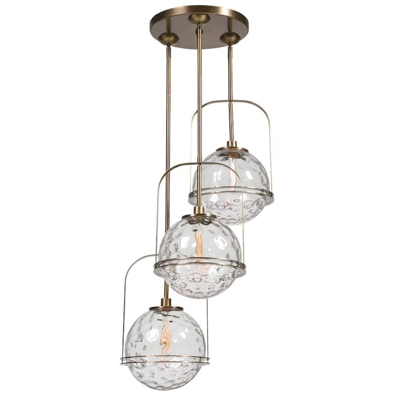 Uttermost 21541 Mimas 3 Light 24" Wide Shaded Multi Light Large