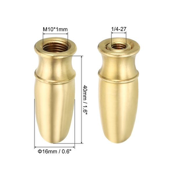 PATIKIL 1.8 Tall Brass Lamp Finials Cap Knob, 1 Set Martinique