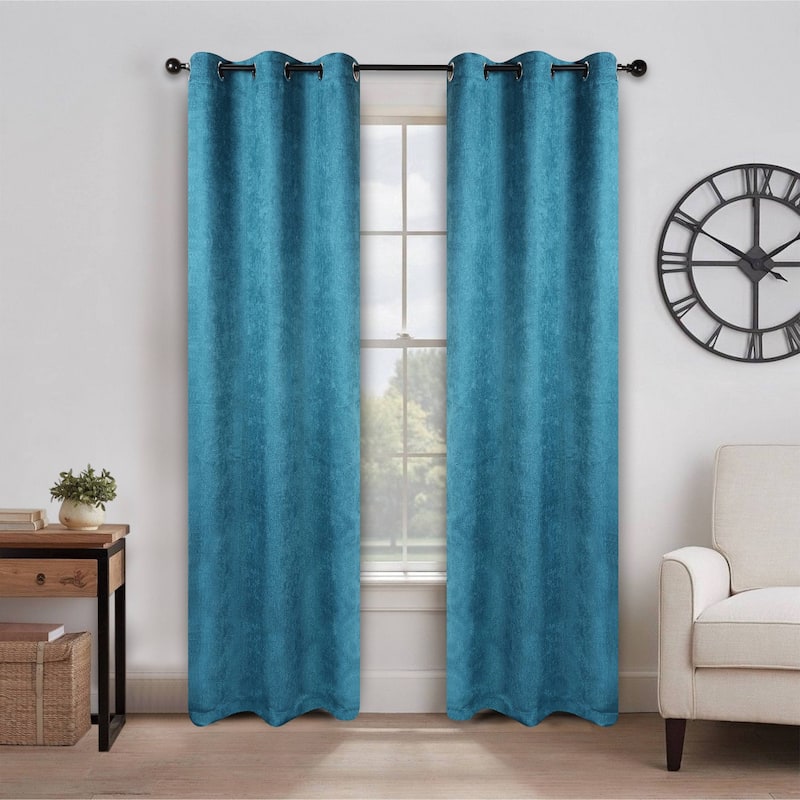Superior Senna Washable Room Darkening Curtains, Set of 2 Panels