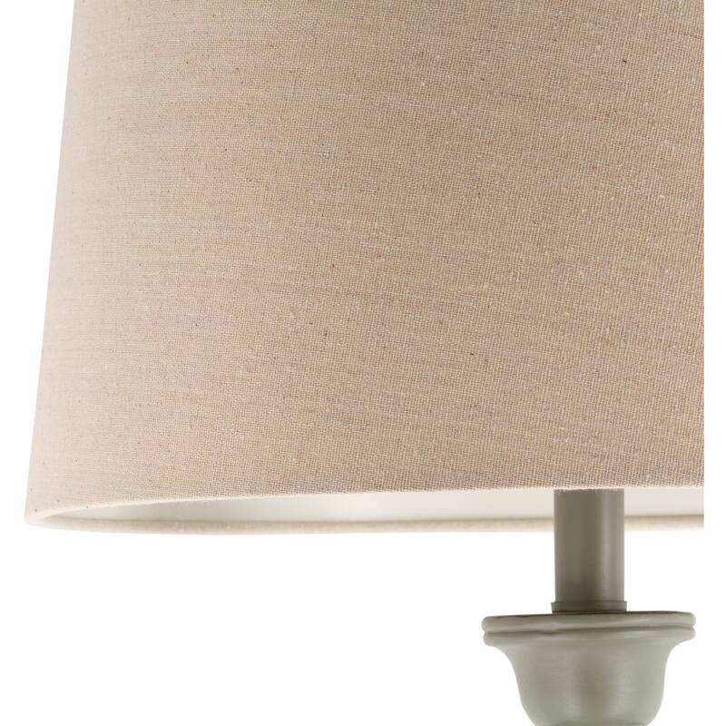 Aldon Classic Grey Urn Floor Lamp - 59"H x 15"W x 15"D