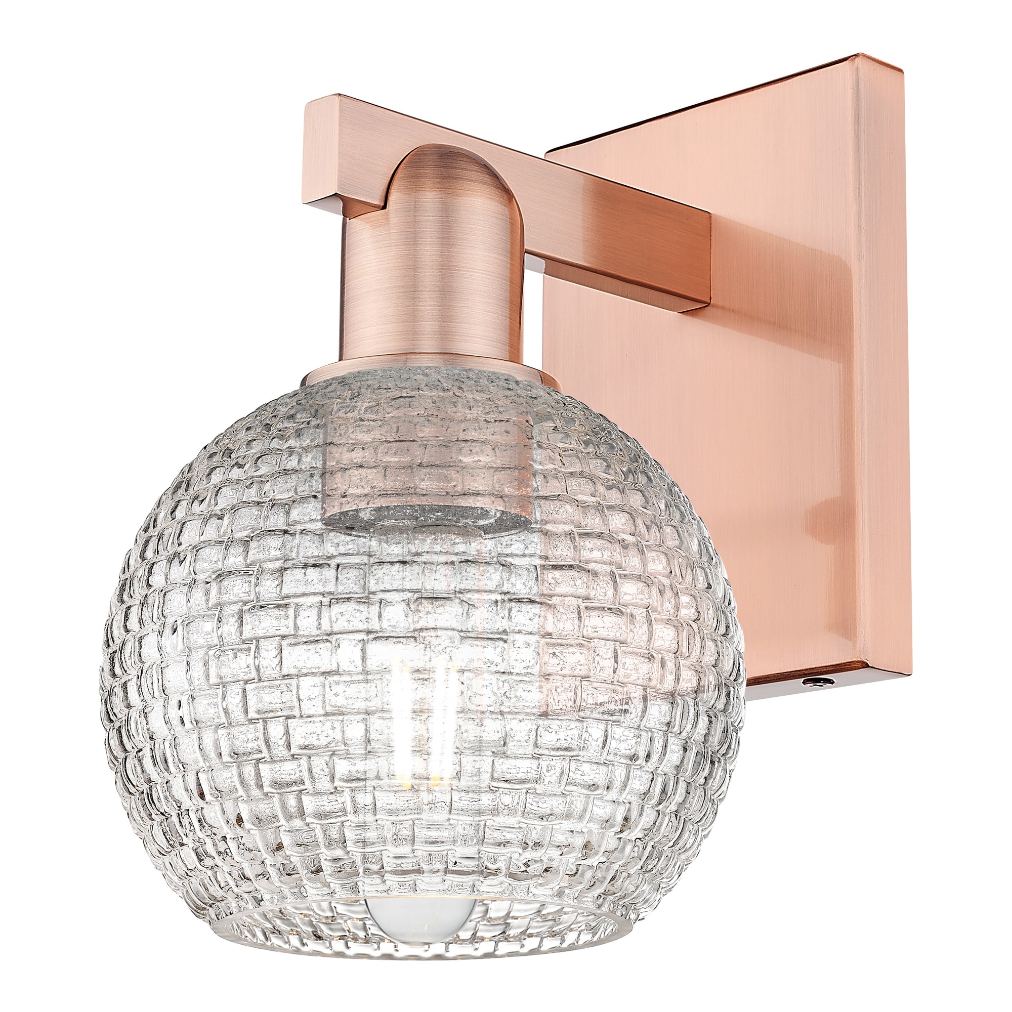 Innovations Lighting Endless Possibilities Arcadia - Athens - 1 Light 6" Basketweave Sconce