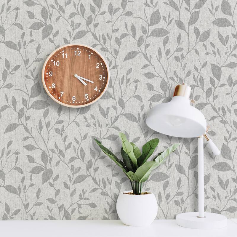 SUSSEXHOME Removable Wallpaper-Waterproof, Strippable, Light Resistance & Cleanable Wall Paper Roll-Wallpaper-Leaves
