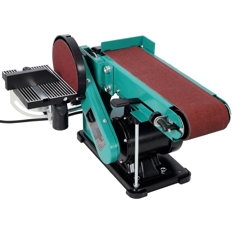 Anmytek 4" x 36" Belt Sander 6" Disc Polisher Grinder 120V UL Certified Green