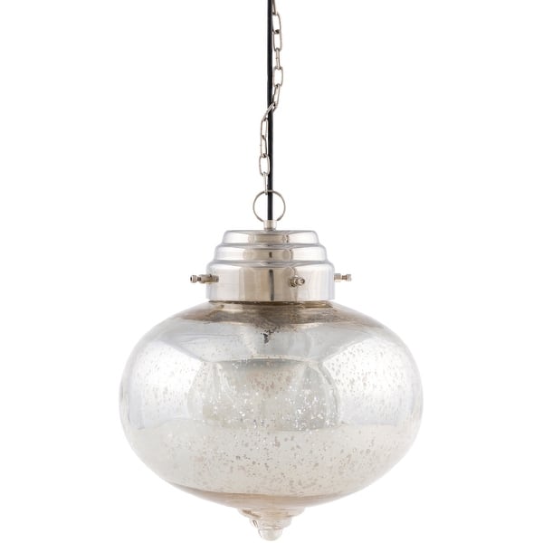 slide 2 of 4, Artistic Weavers Tusten Bohemian Mercury Glass 1-light Pendant Silver