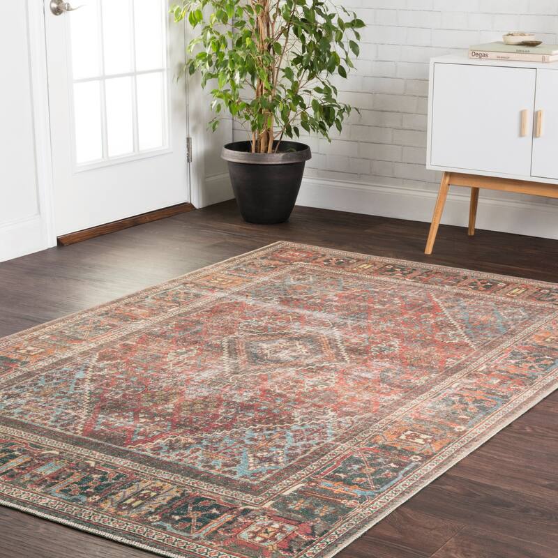 Alexander Home Tremezzina Distressed Oriental Area Rug