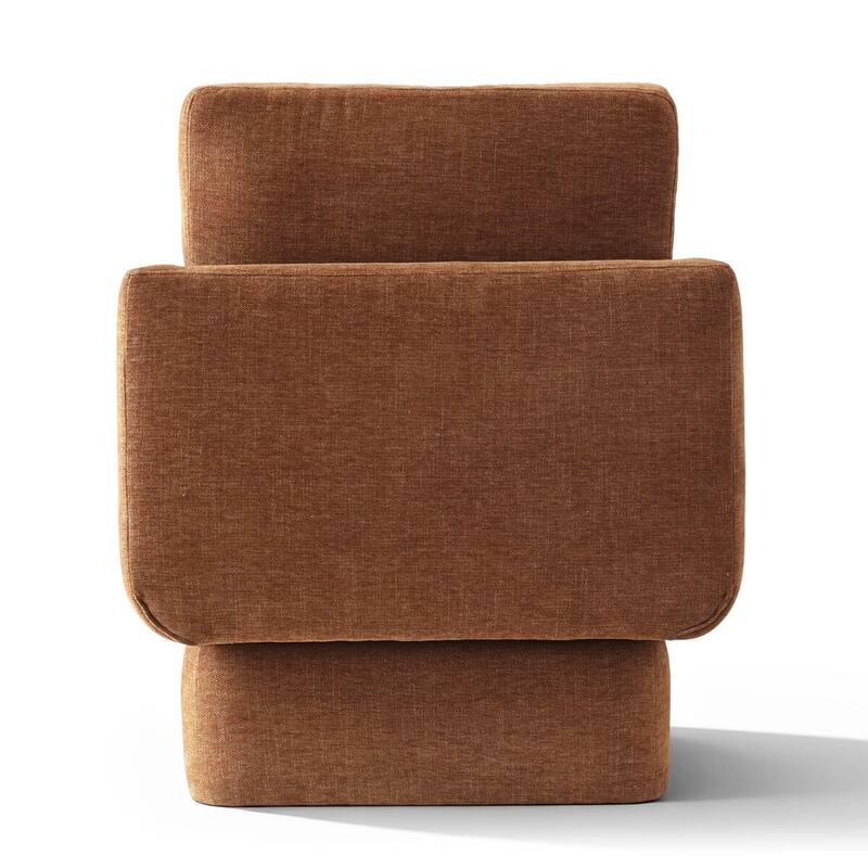 Upholstered Swivel Barrel Accent Chair