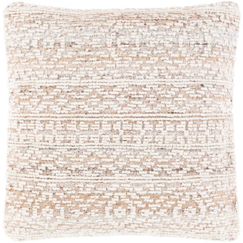 Marissa Handknotted Textured Throw Pillow - Down