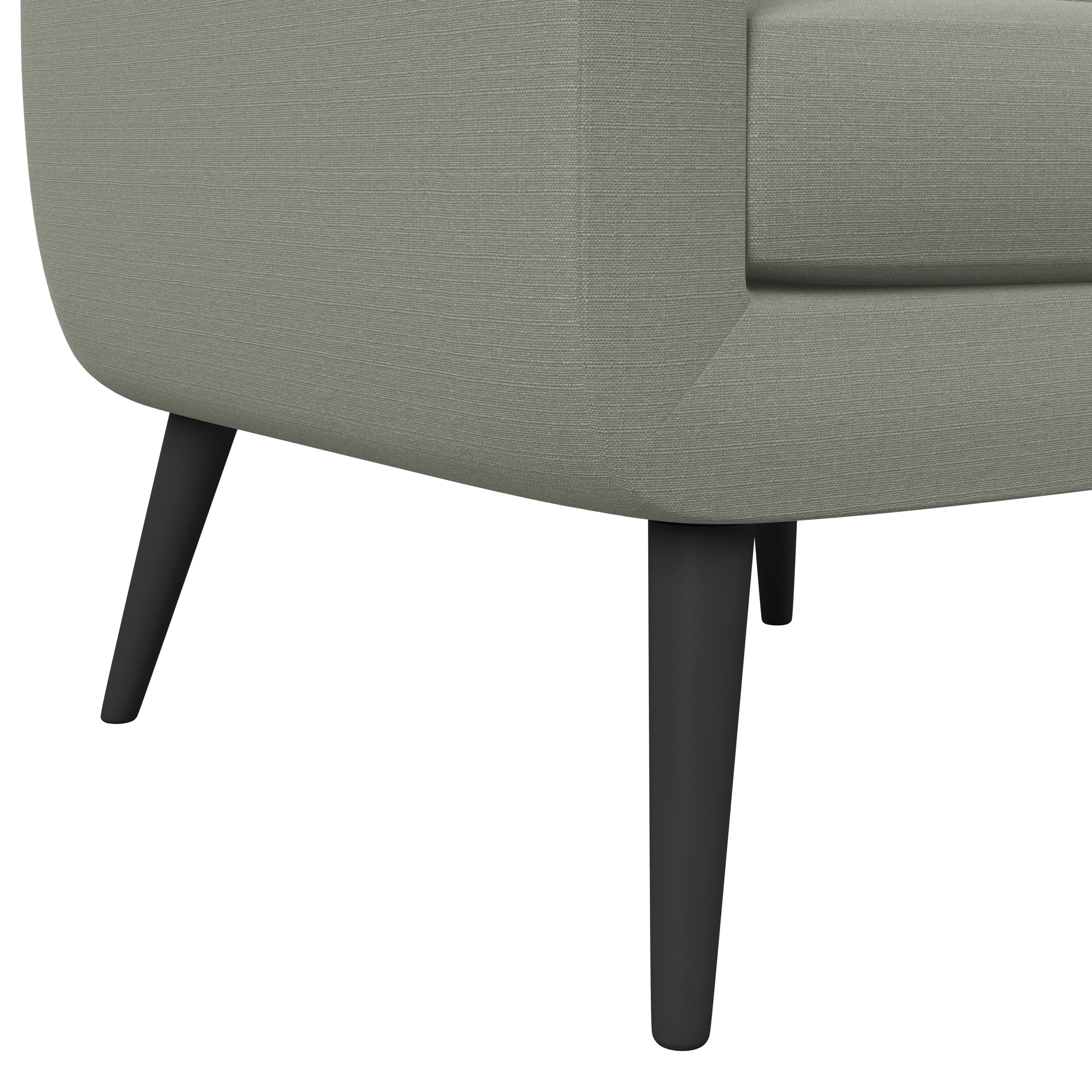Carson Carrington Keflavik Mid century Dove Grey Linen Arm Chair Bed Bath Beyond 20543771