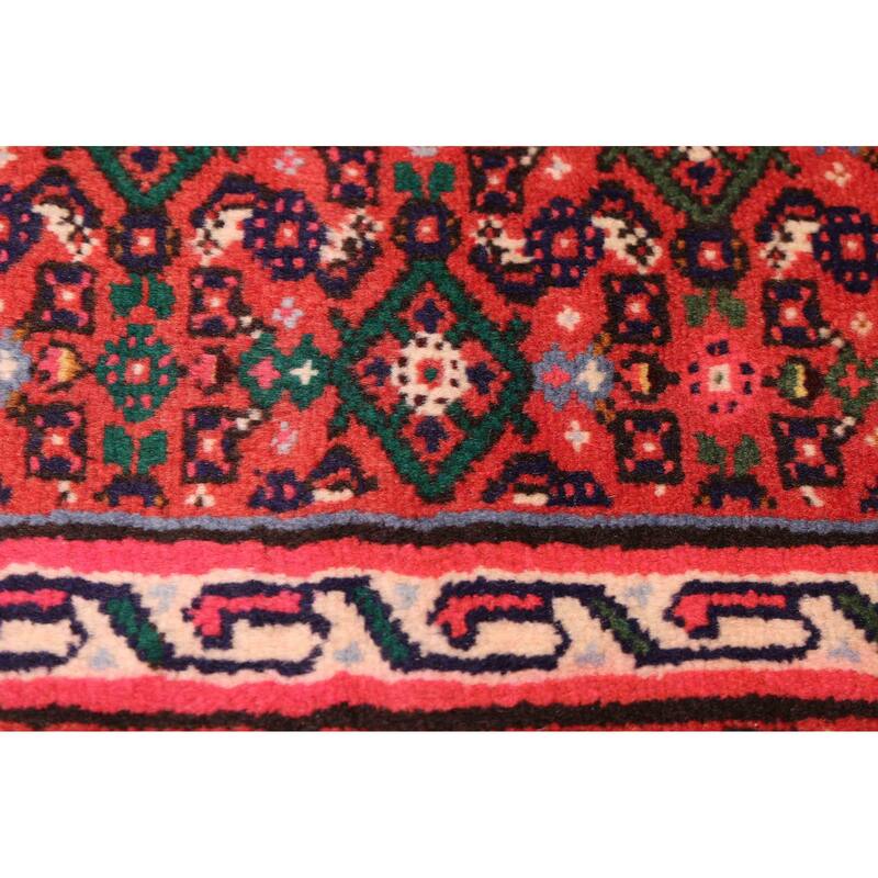 ECARPETGALLERY Hand-knotted Andelz Red Wool Rug - 2'10 x 10'2