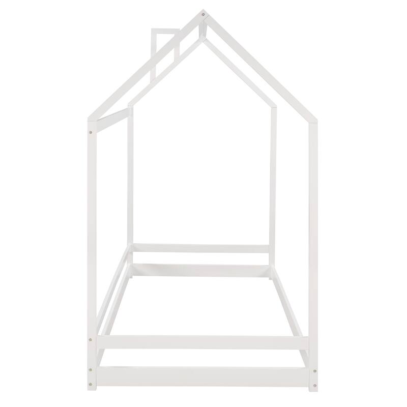 Twin Size House Bed Wood Bed