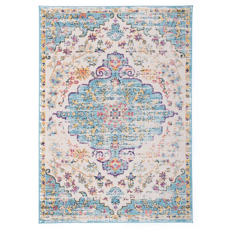 The Curated Nomad Sunset Traditional Vintage Bohemian Rug