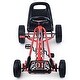 preview thumbnail 4 of 8, 4 Wheels Kids Ride On Pedal Powered Bike Go Kart Racer Car Outdoor Play Toy-Red - 41.5" x 23.2" x 24.4" (L x W x H)