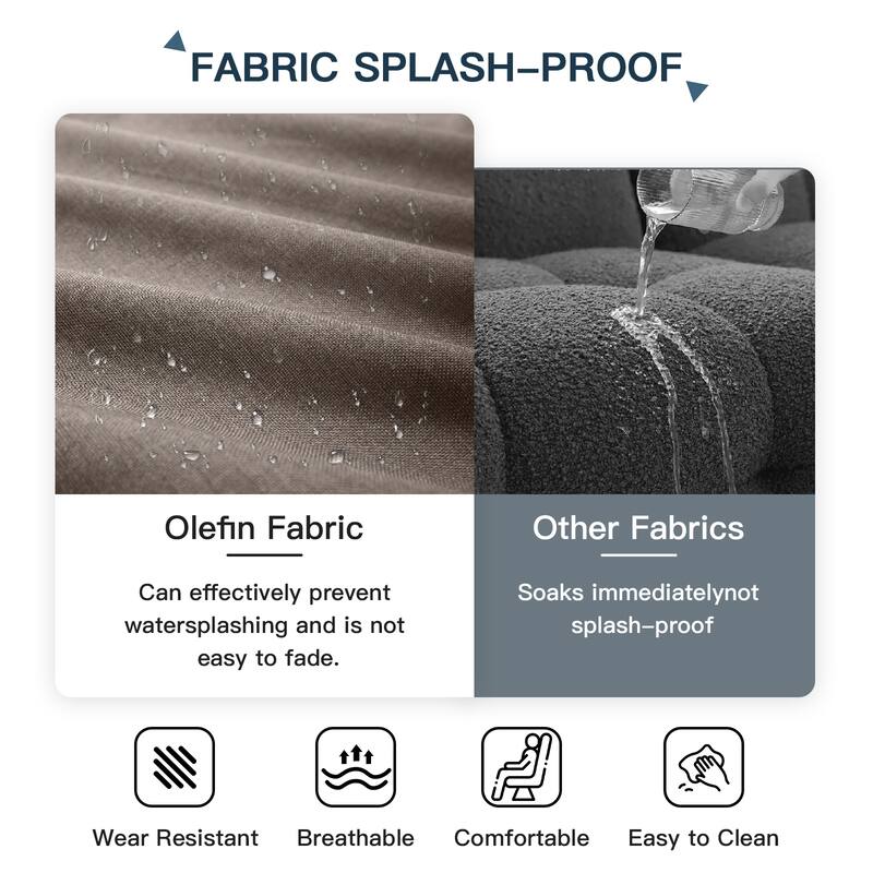 Pocassy 22"x24"x6" Thick Cushions Pillows Indoor & Outdoor Cushion