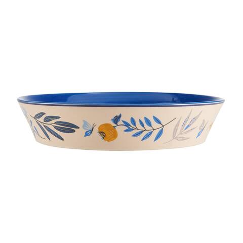 Fitz and Floyd 10-in Madeline Pie Dish, Stoneware