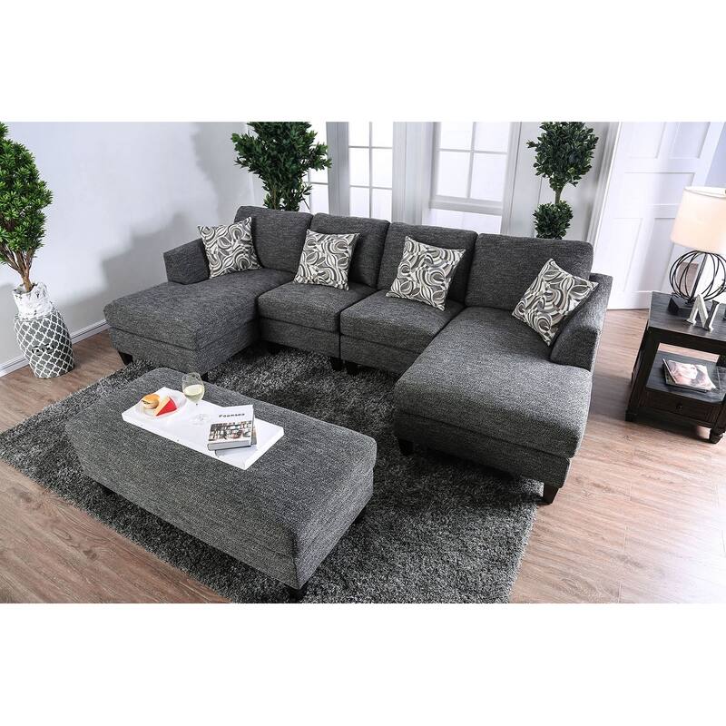 Contemporary Style Ottoman Comfortable choice, multiple functions, classic design, and cozy corners