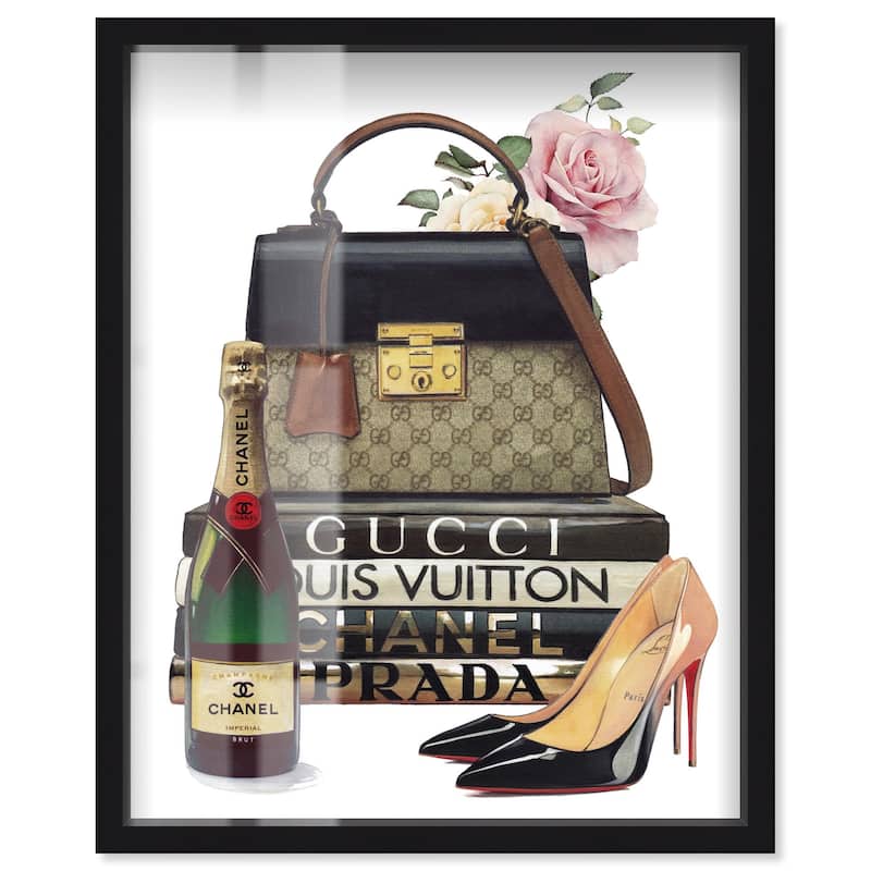 Let's Go Out Tonight Shadowbox by Art Remedy - Black - 36" x 45"