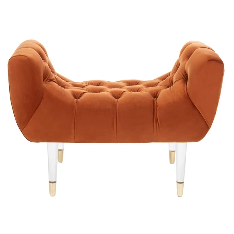 SAFAVIEH Couture Hedie Tufted Acrylic Bench - 35Wx21Dx24H