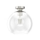 preview thumbnail 15 of 13, Hunter Xidane 1 Light Clear Glass Pendant or Semi-Flush Light - Kitchen Island, Dining Room, Entry - Glam, Contemporary