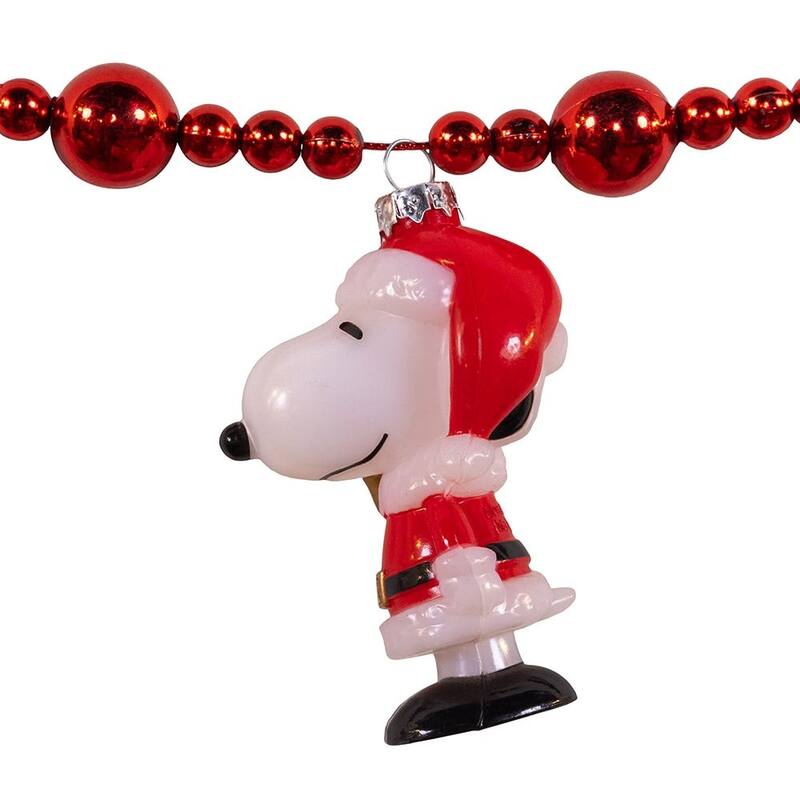 Kurt Adler 4-Foot Peanuts Lighted Snoopy Garland
