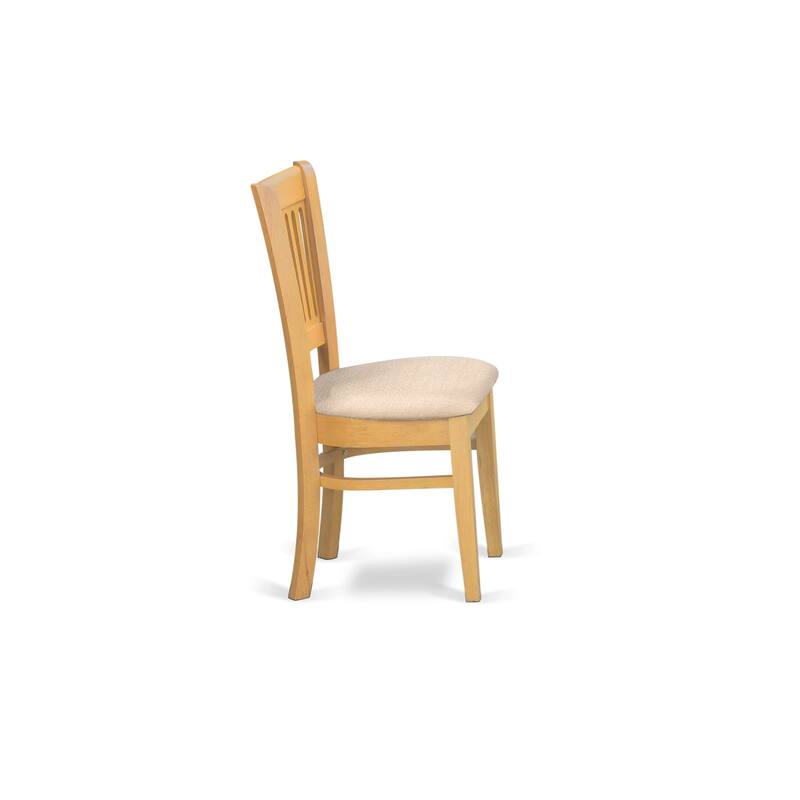 East West Furniture Dinette Set Contains a Round Dining Table with Dropleaf and Dining Room Chairs, (Pieces & Seat Options)