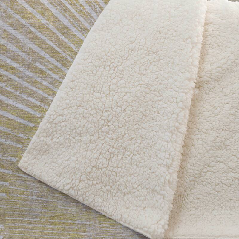 Premium Machine Washable Modern Sun Sherpa Throw Blanket